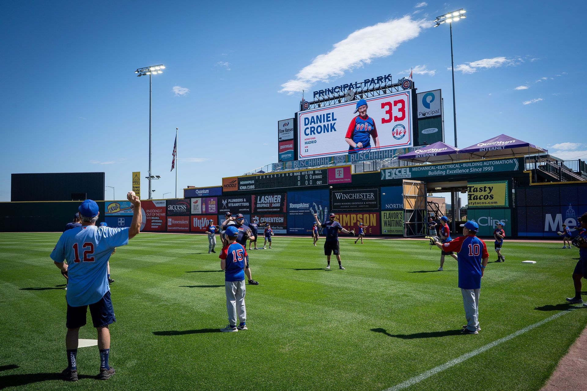 Community members at Principal Park